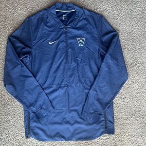 Nike Blue Windbreaker Jacket with Mock Neck (Unisex)